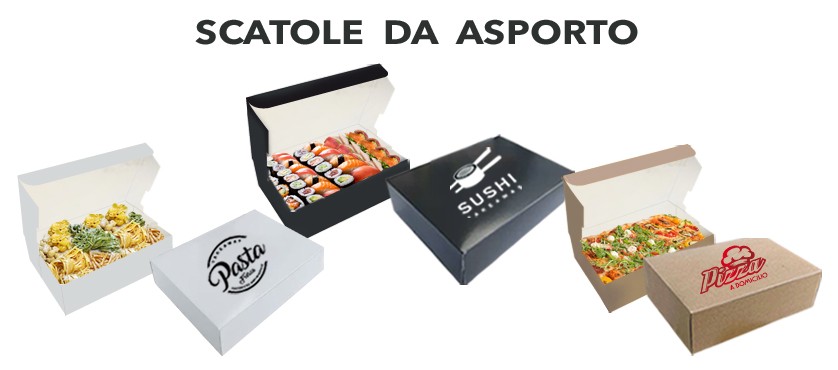 Scatole per CIBO DA ASPORTO